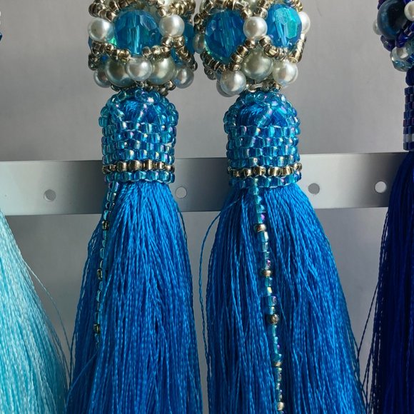 HENDMADE earrings long several colors - Picture 9 of 15